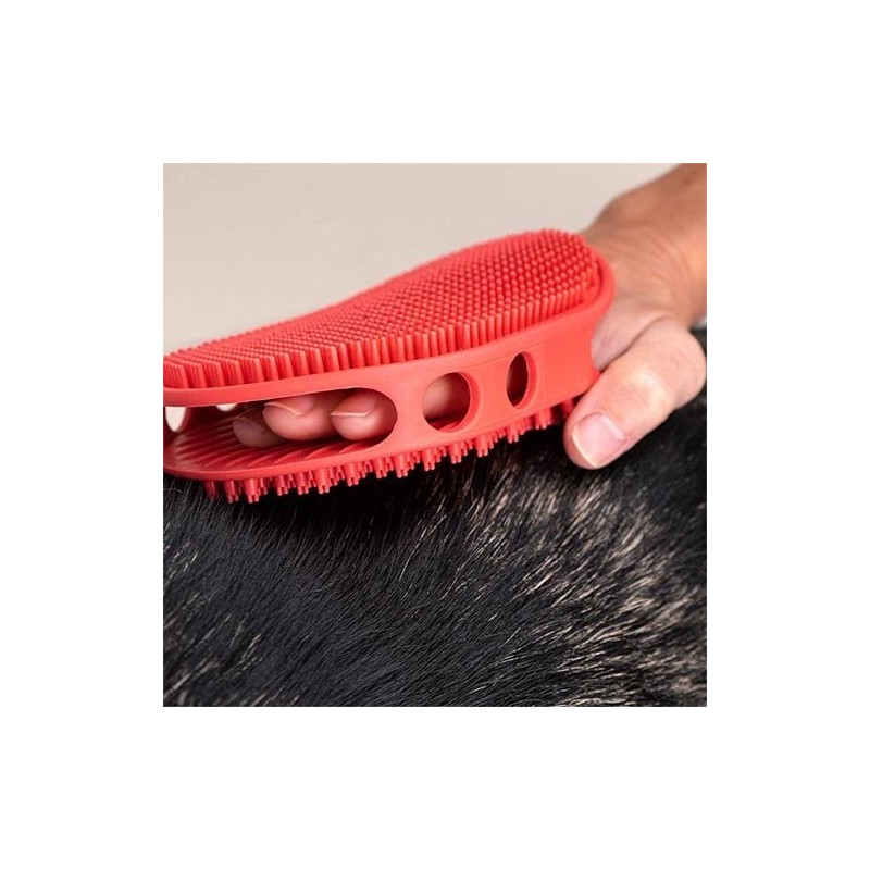 Étrille double en caoutchouc